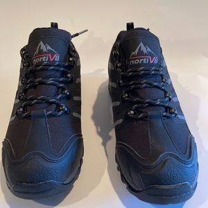 Nortiv8 Hiking Outdoor Waterproof Shoes Black/Grey Sz. 9